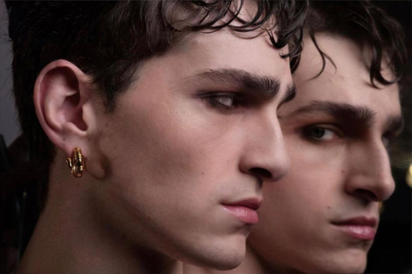 BRINCO MINI CHIFRE DOGON - Prata banhada a ródio