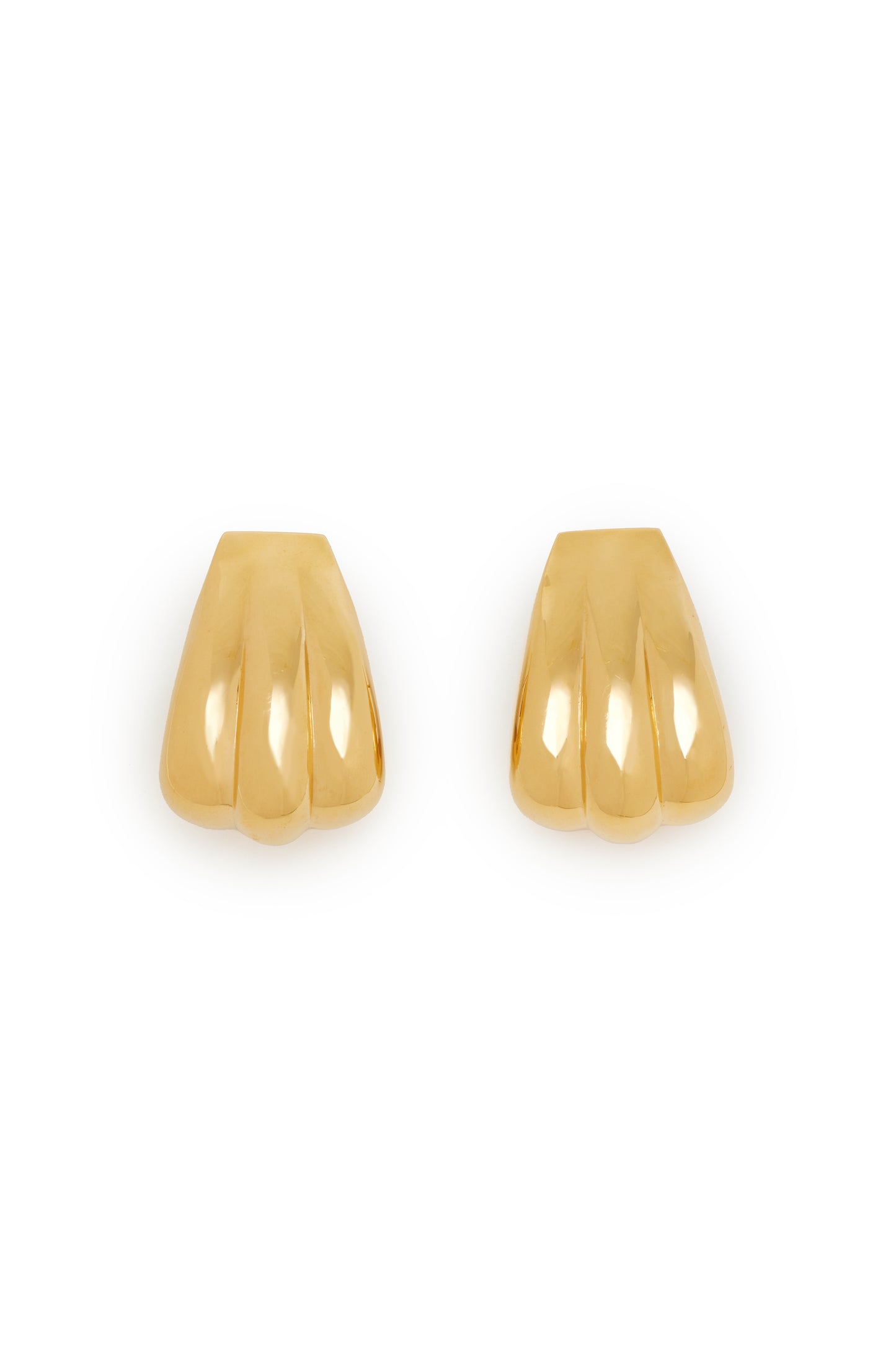 BRINCOS ONDAS - Bronze banhado a ouro 18K