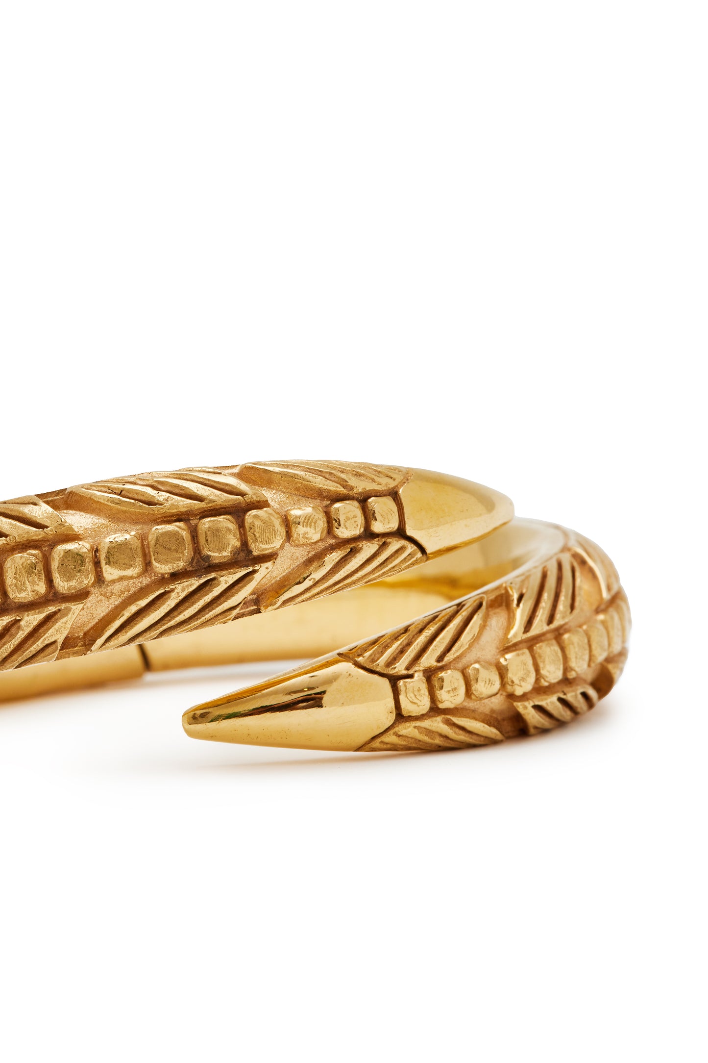 PULSEIRAS GARRAS DUPLA - Bronze banhado a ouro 18K com fecho de mola