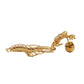 SURREALIST LOBSTER AND CRAB EARRINGS - 18K gold-plated bronze
