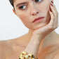 PULSEIRA MECÂNICA NEFERTARI - Bronze banhado a ouro 18K