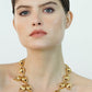 COLAR OLHOS SURREALISTA - Bronze banhado a ouro 18K